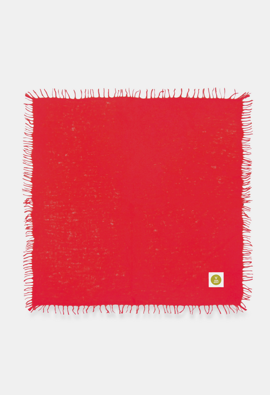 BANDANA POPPY RED mit Fransen