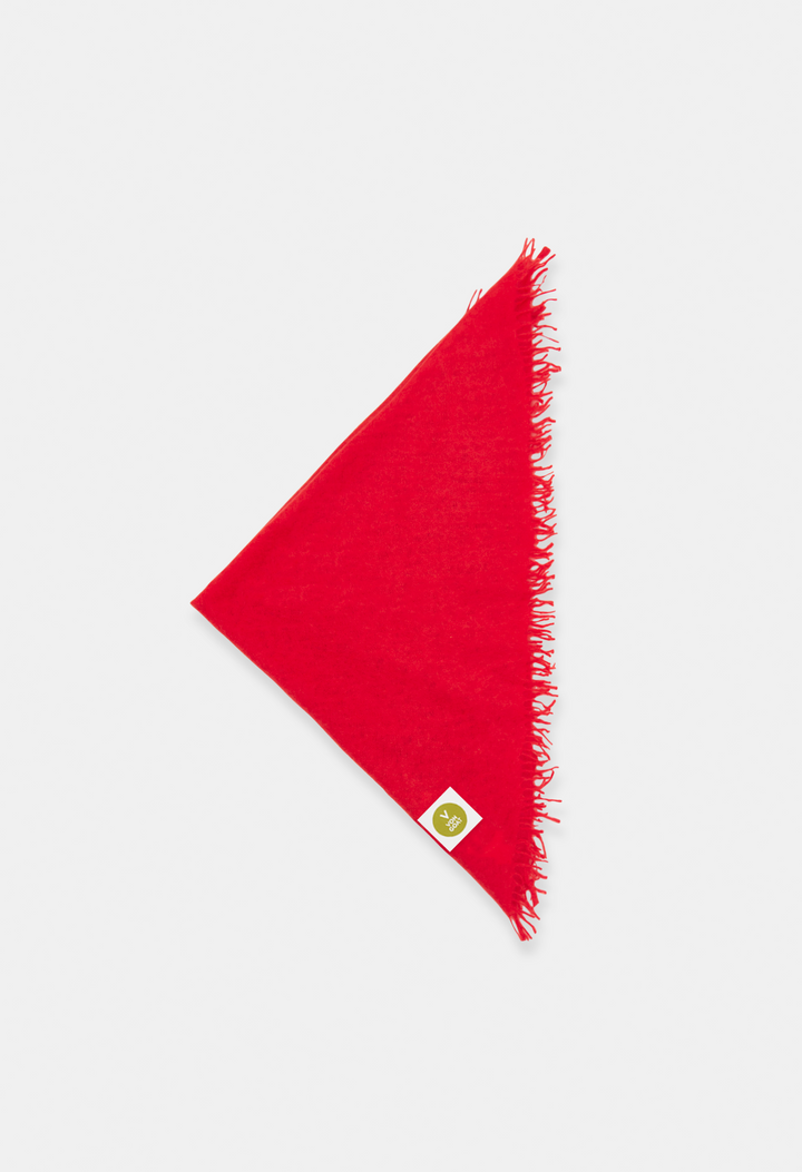 BANDANA POPPY RED mit Fransen