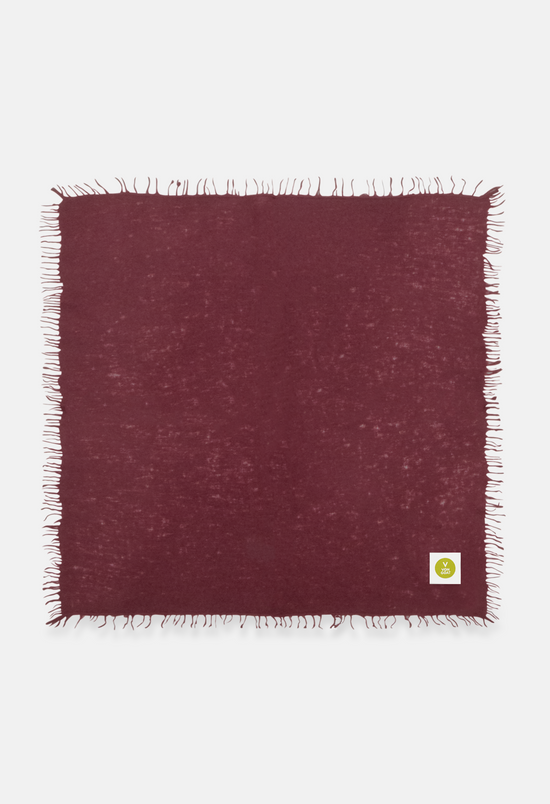 Bandana Mauve Wine mit Fransen