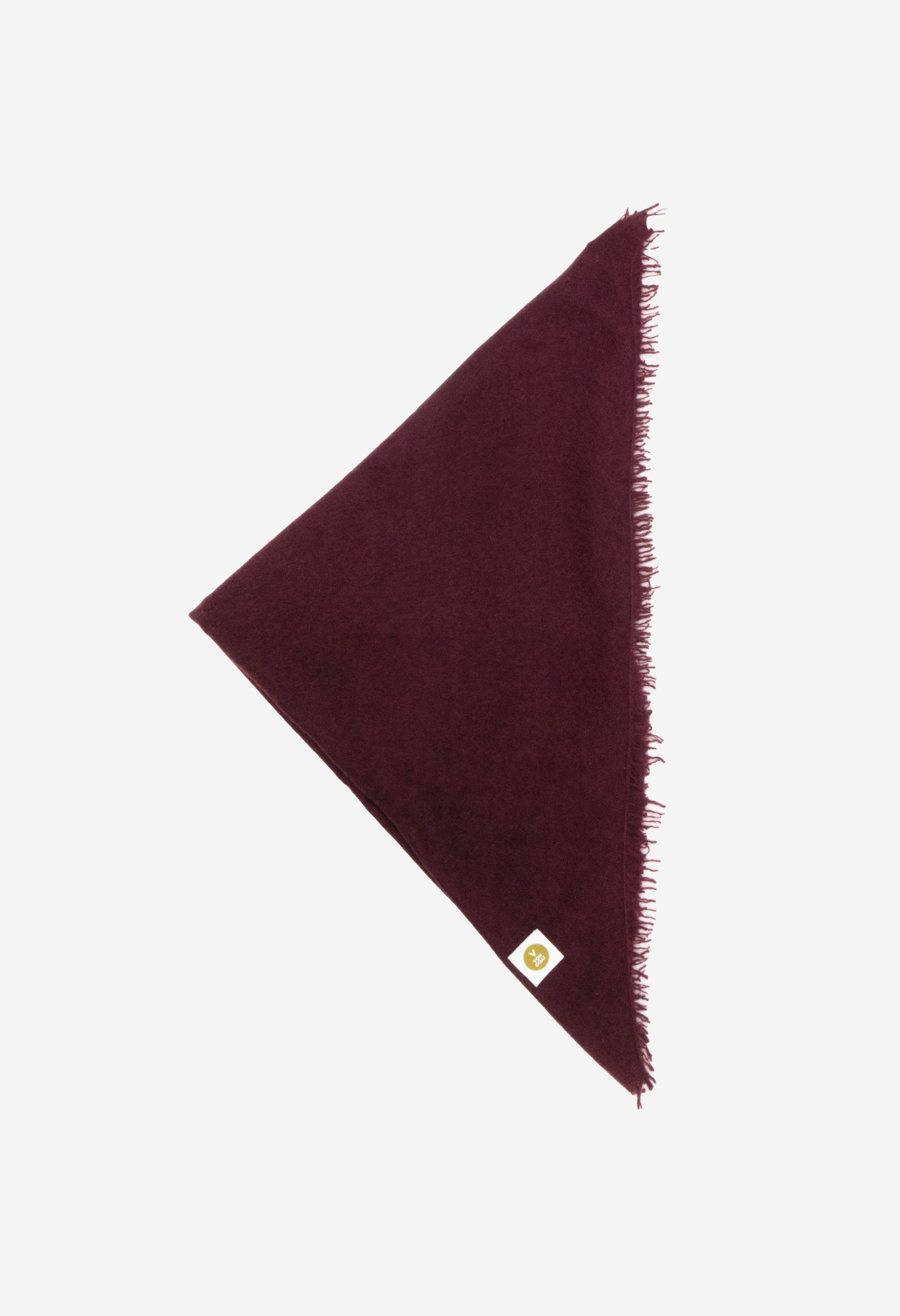 Bandana Mauve Wine XL with Fringes