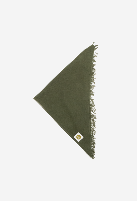 Bandana Olivine mit Fransen