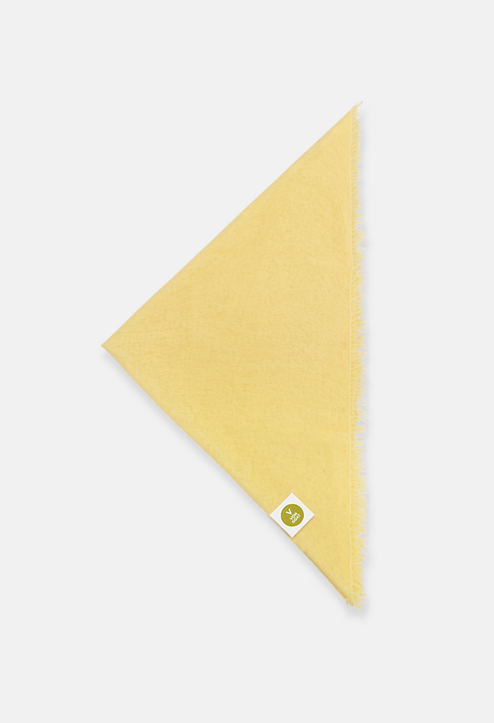 Bandana Transparent Yellow XL mit Fransen