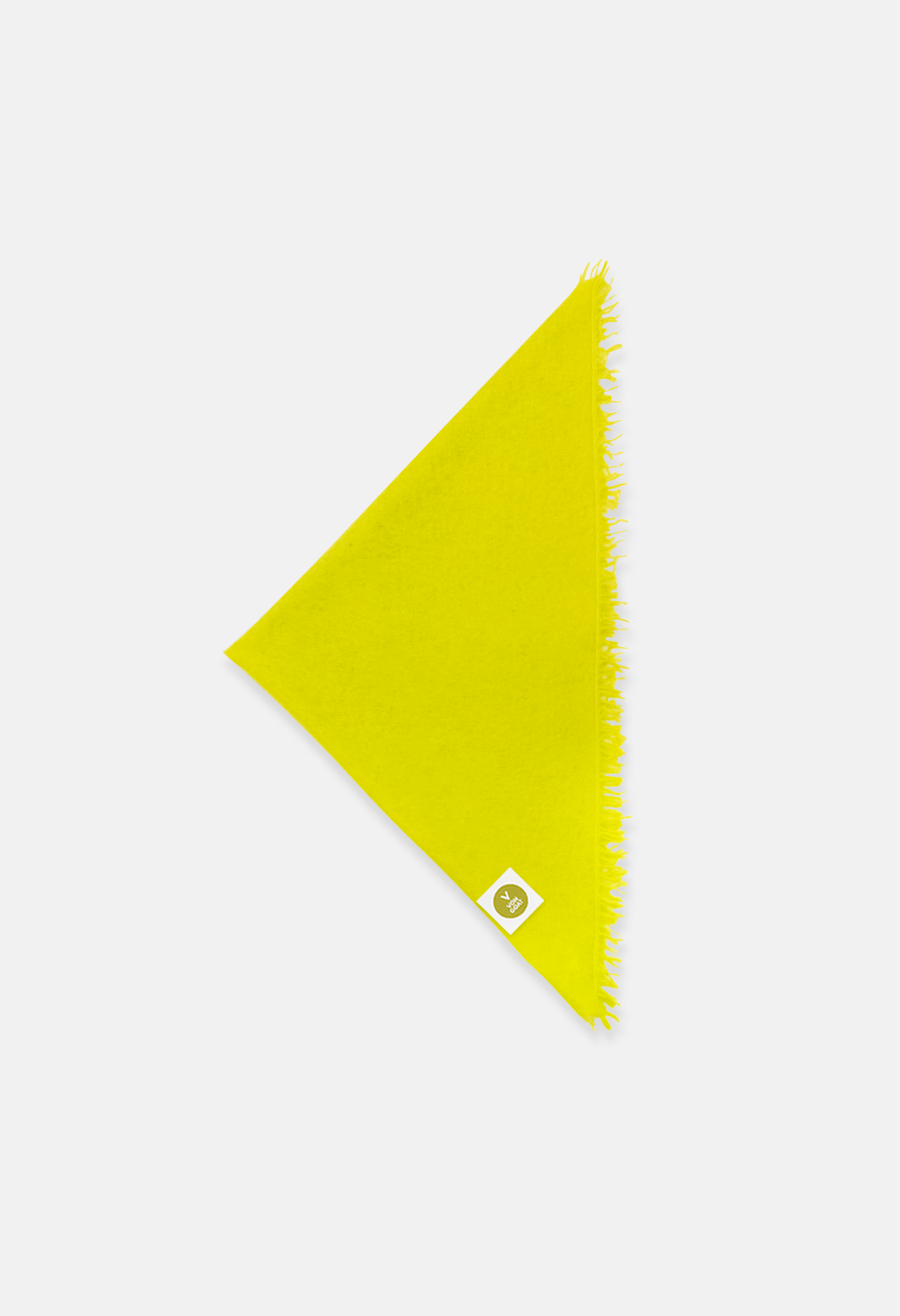 Bandana Spring Yellow with Fringes