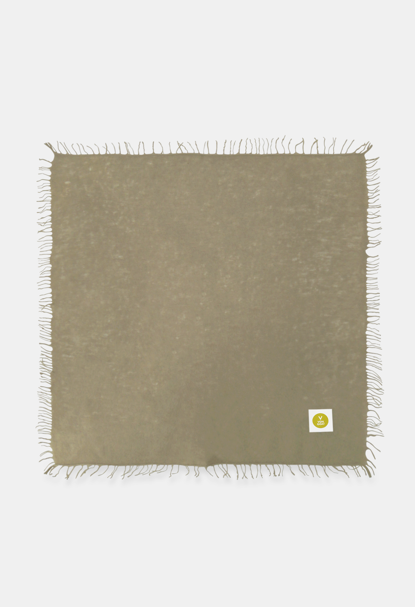 BANDANA PLAZA TAUPE with fringes