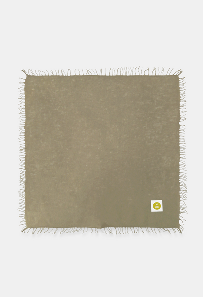 BANDANA PLAZA TAUPE with fringes
