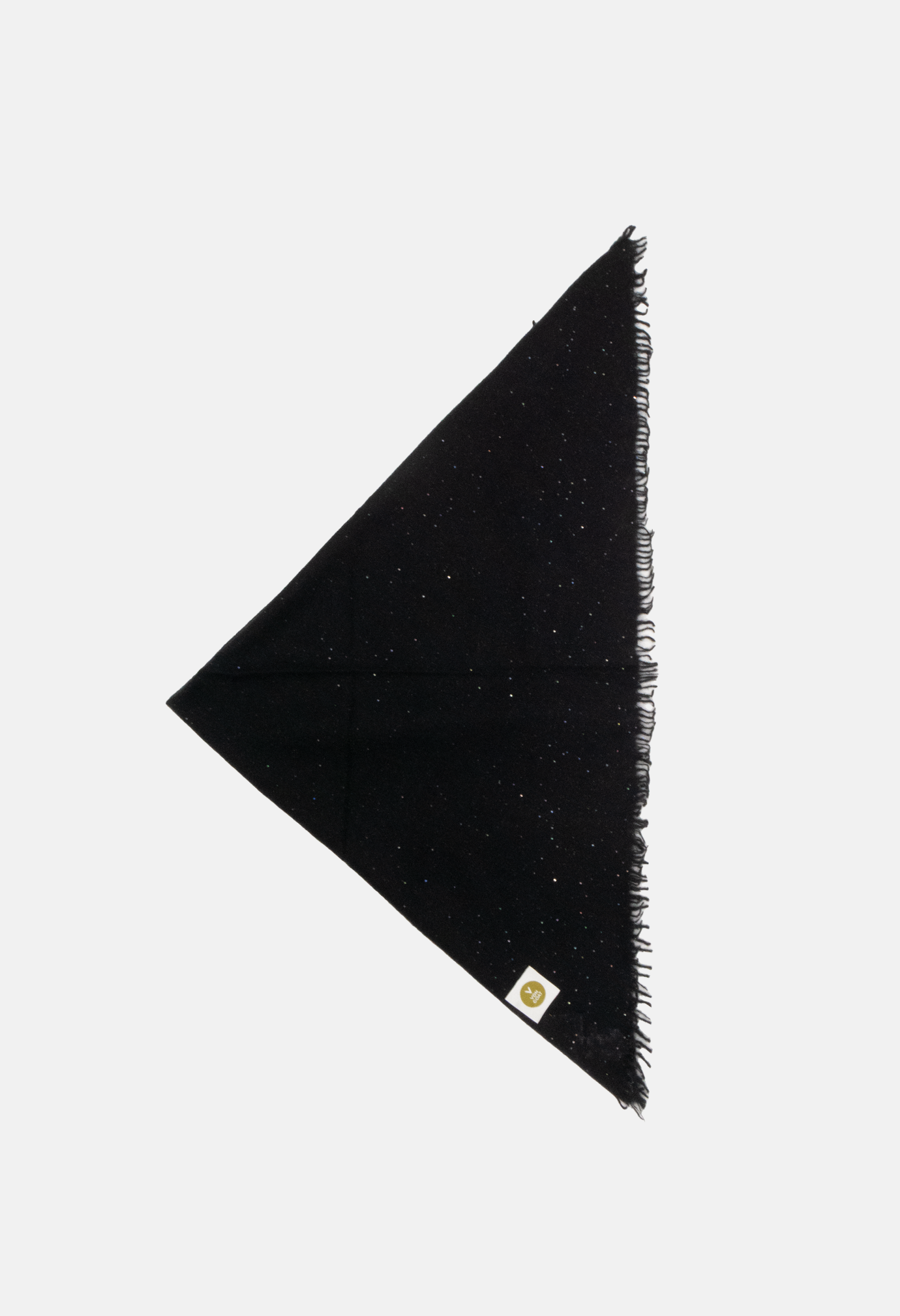 Bandana Black XL Glitter with Fringes