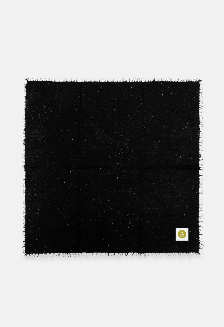 Bandana Black XL Glitter mit Fransen