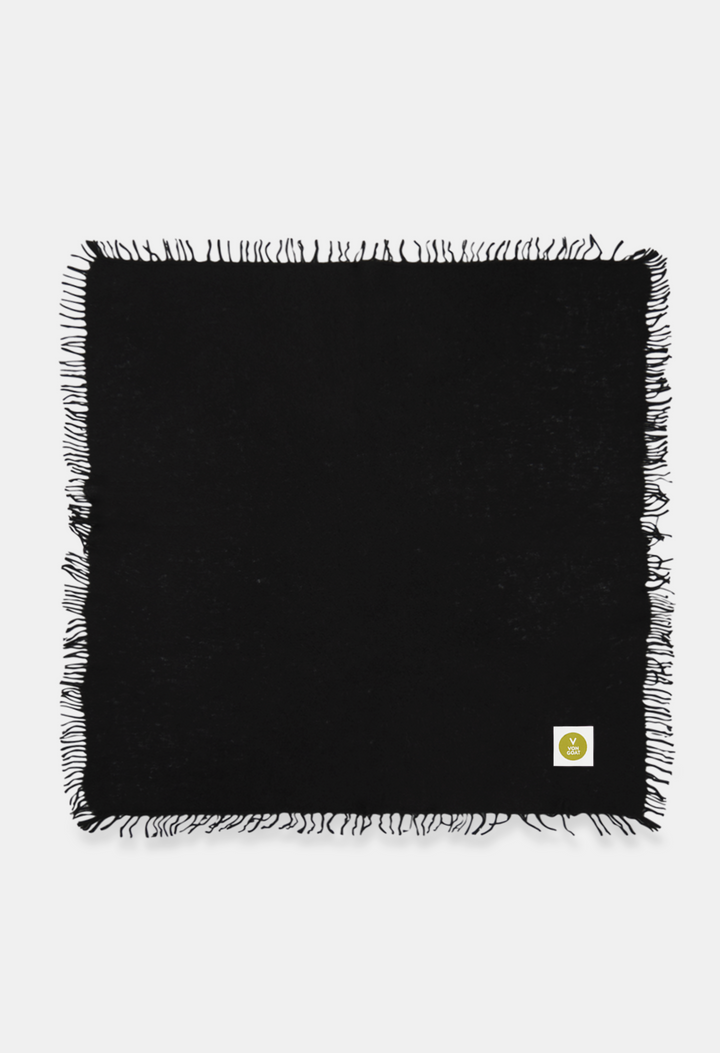 BANDANA BLACK mit Fransen