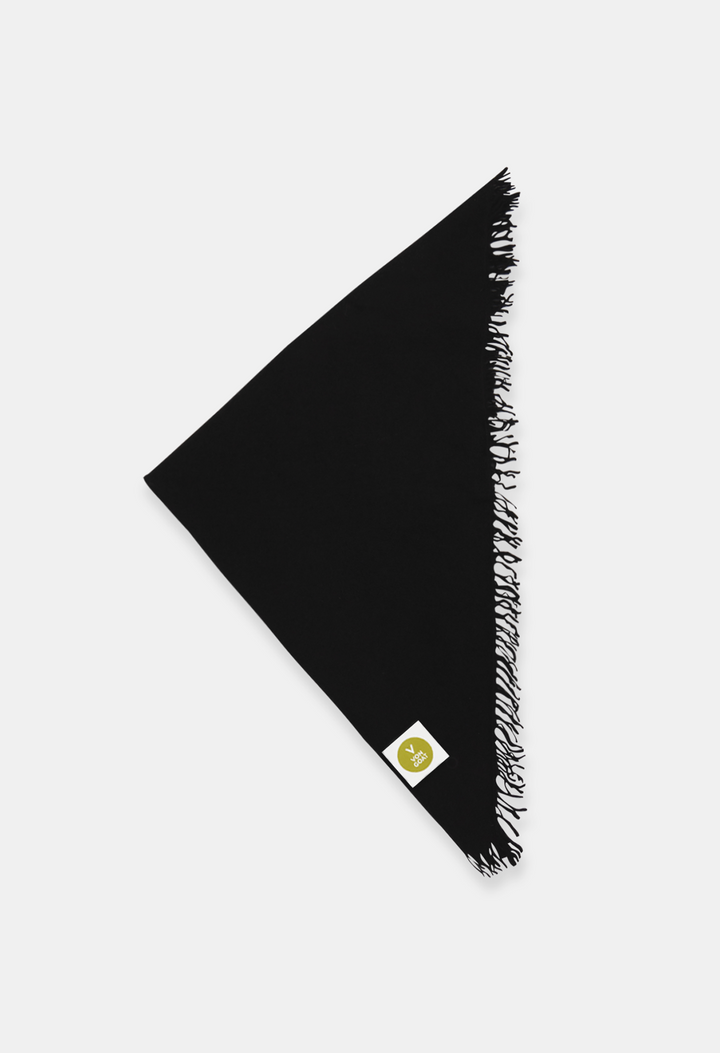 Bandana Black XL mit Fransen
