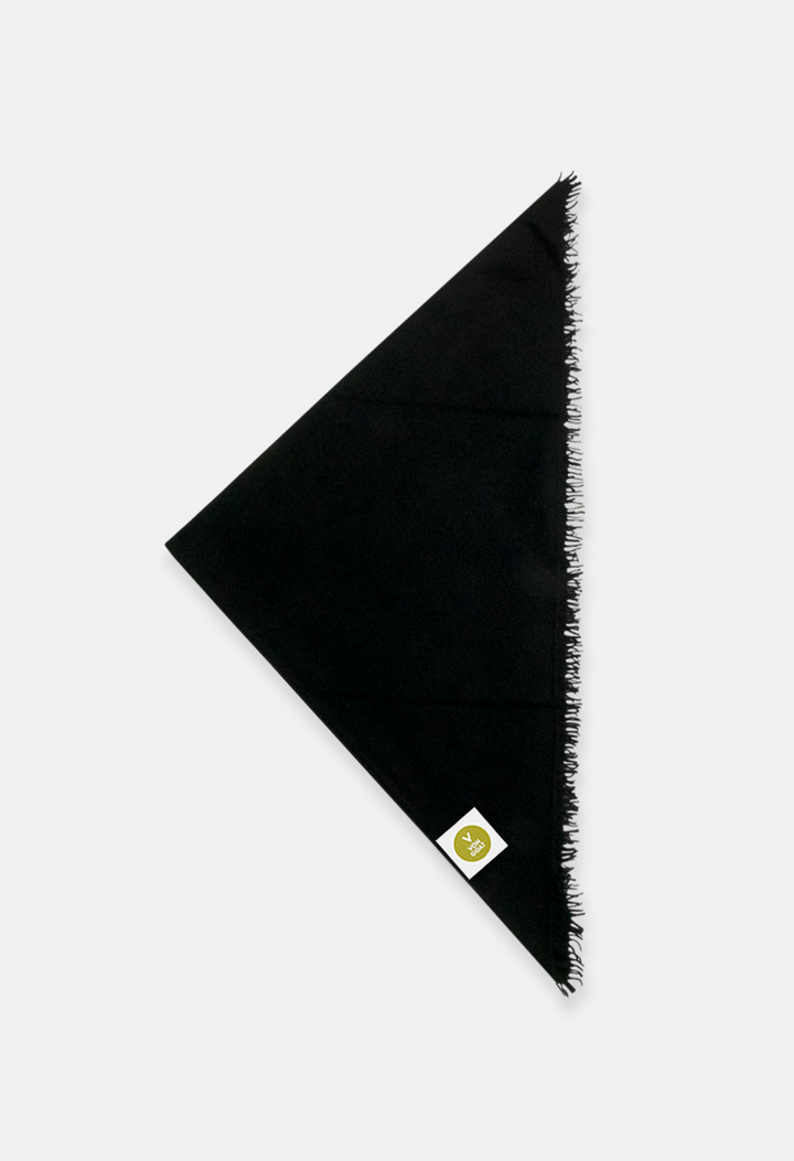 Bandana Black XL with Fringe