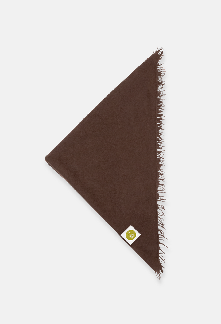 XL Shaved Chocolate Bandana with Fringes
