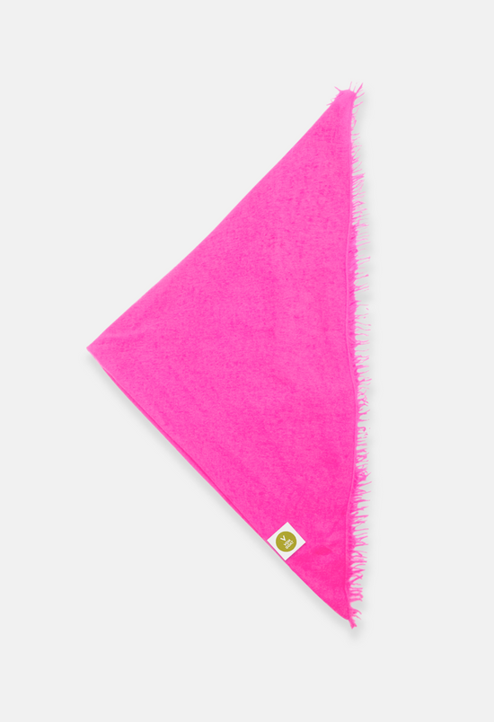 BANDANA NEON PLUM XL with fringe 