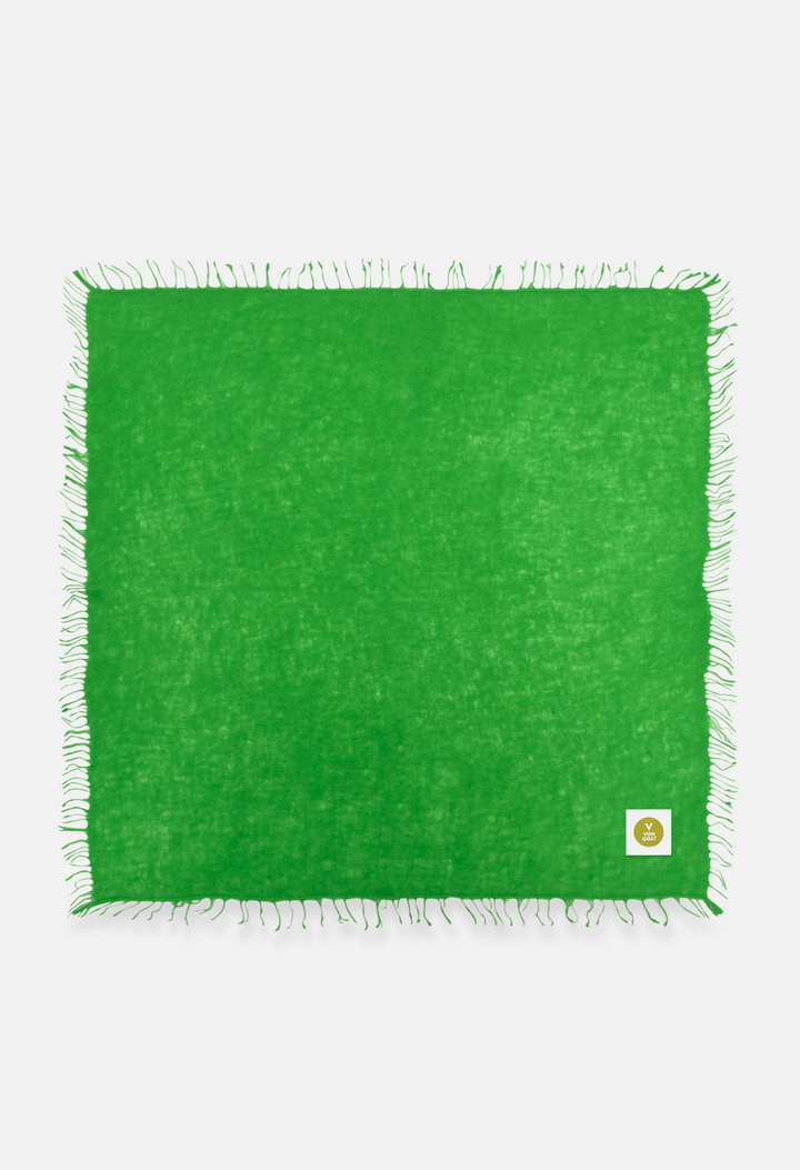 Bandana Neon Green with Fringe