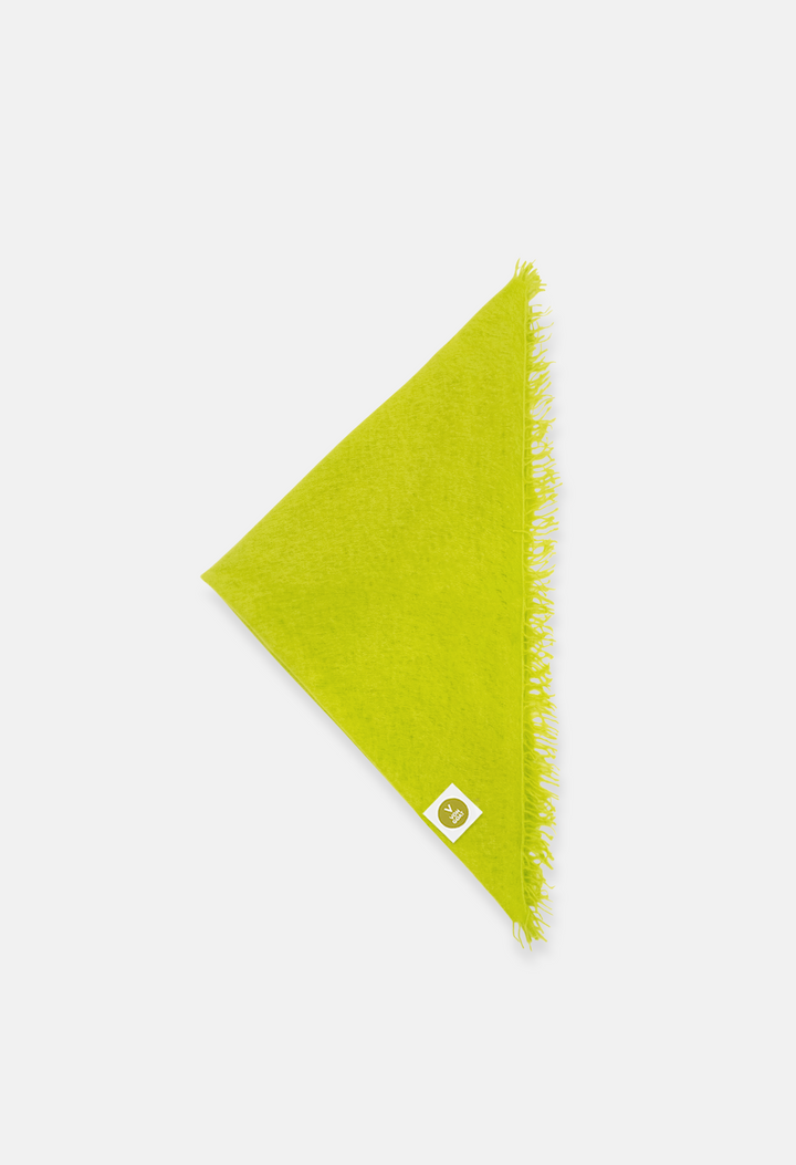 Neon Yellow Bandana with Fringes