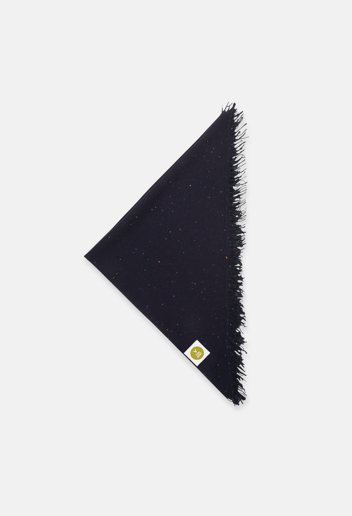 Bandana Dark Navy Glitter mit Fransen