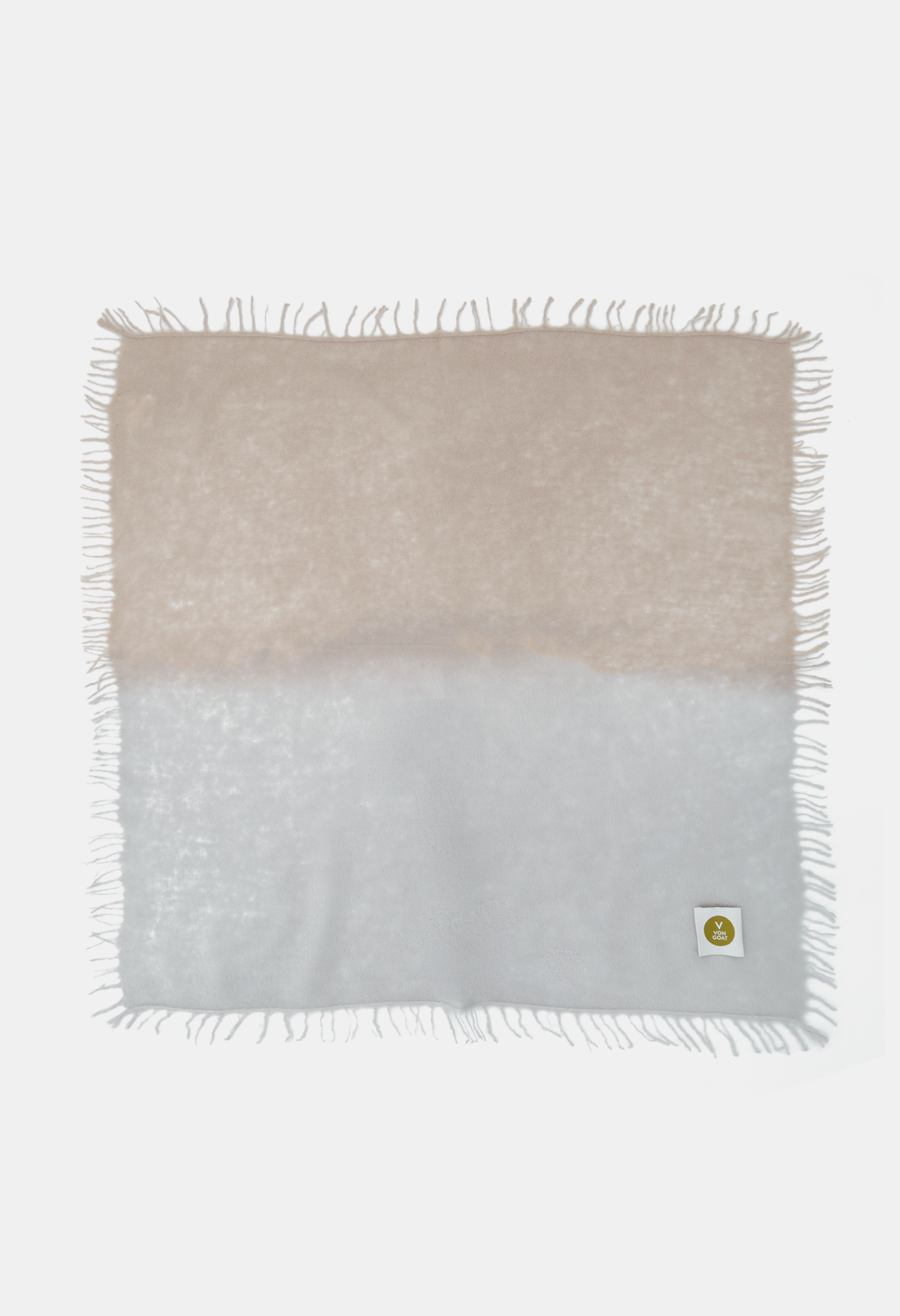 BANDANA ZUSIGREY/ZUSIBEIGE mit Fransen