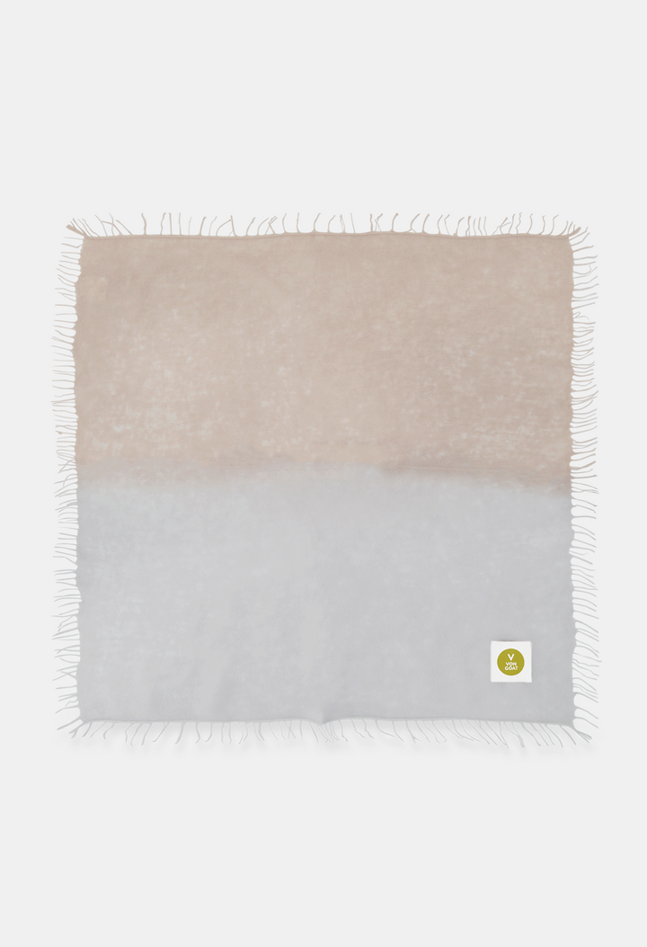 BANDANA ZUSIGREY/ZUSIBEIGE mit Fransen