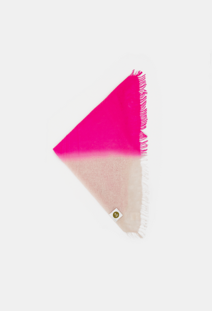 BANDANA CANNOLI CREAM/SUGAR PLUM mit Fransen