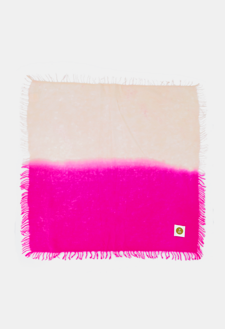 BANDANA CANNOLI CREAM/SUGAR PLUM mit Fransen