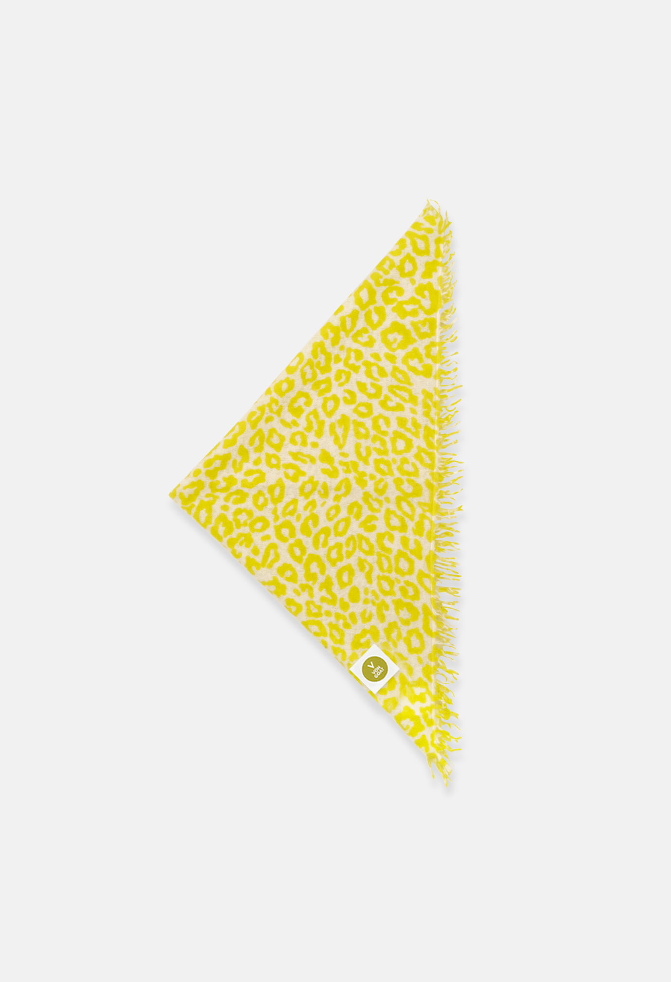 Bandana Leo Icebear Ass/Neon Yellow mit Fransen