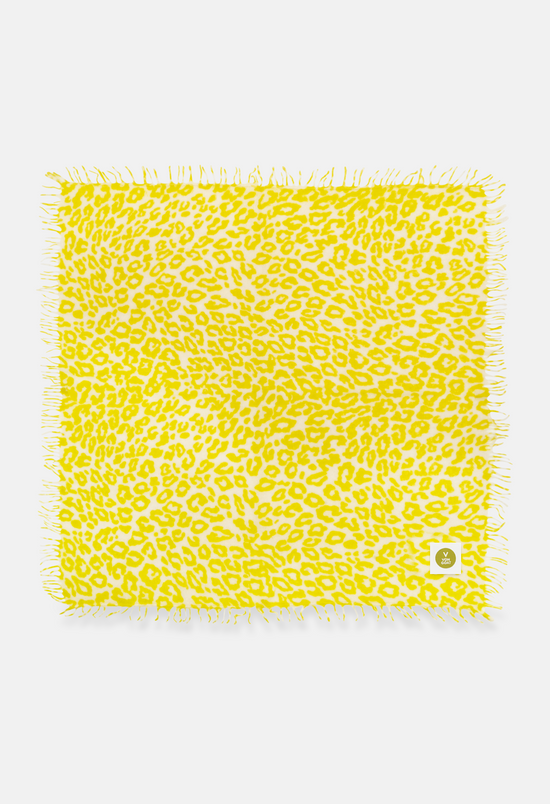 Bandana Leo Icebear Ass/Neon Yellow mit Fransen