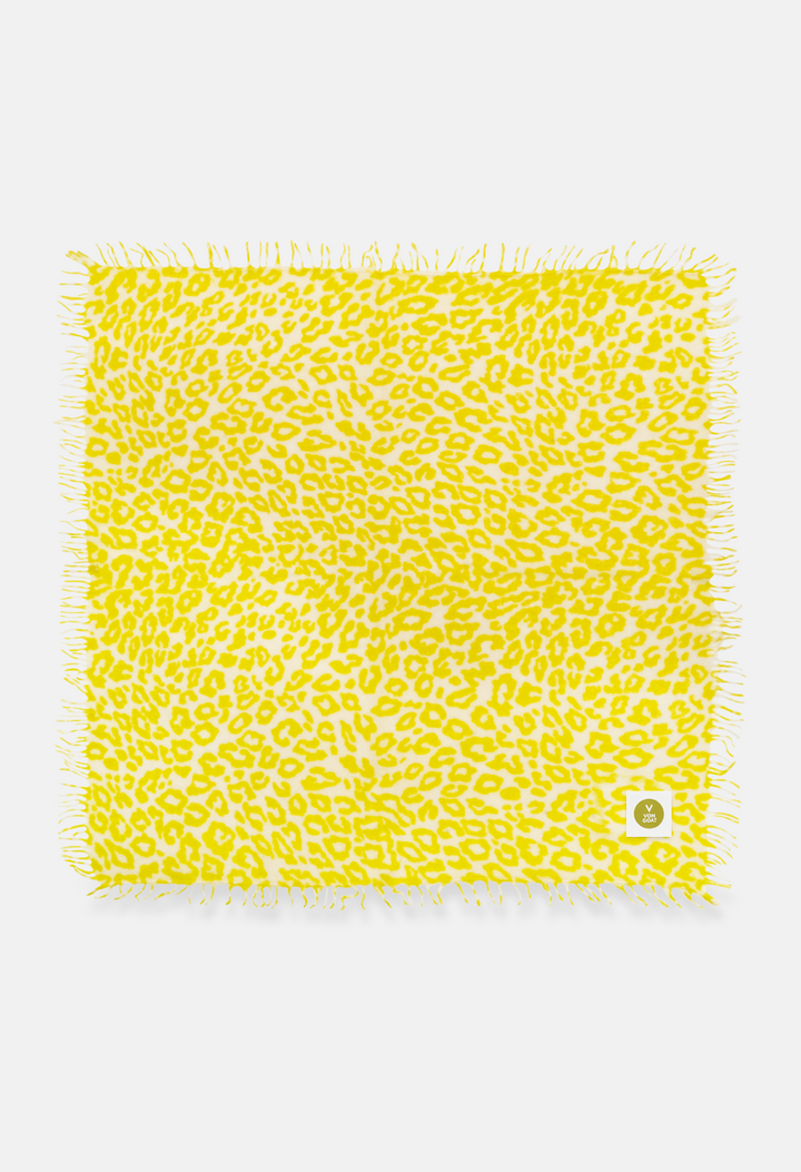 Bandana Leo Icebear Ass/Neon Yellow mit Fransen