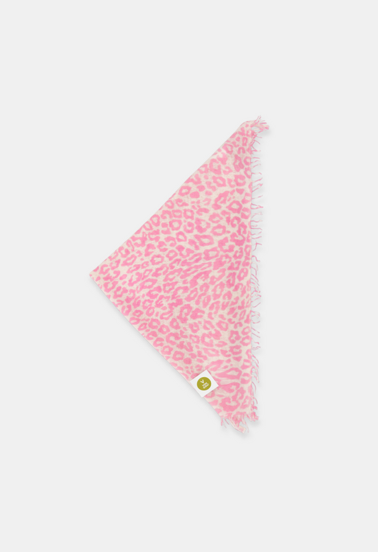 BANDANA LEO WHITE/TONIC mit Fransen