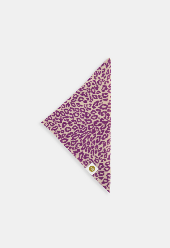 BANDANA LEO LATTE/NEON PURPLE