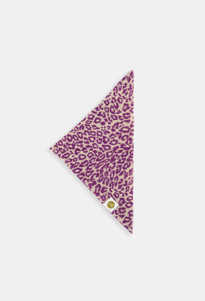 BANDANA LEO LATTE/NEON PURPLE