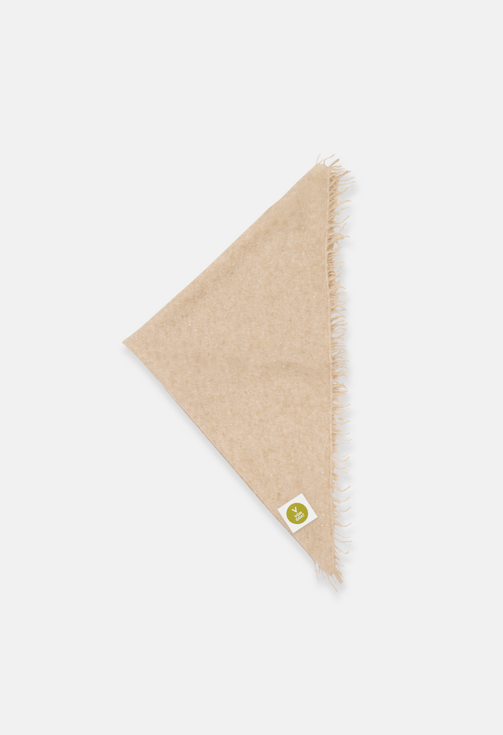 Bandana Mel. Beige Glitter mit Fransen