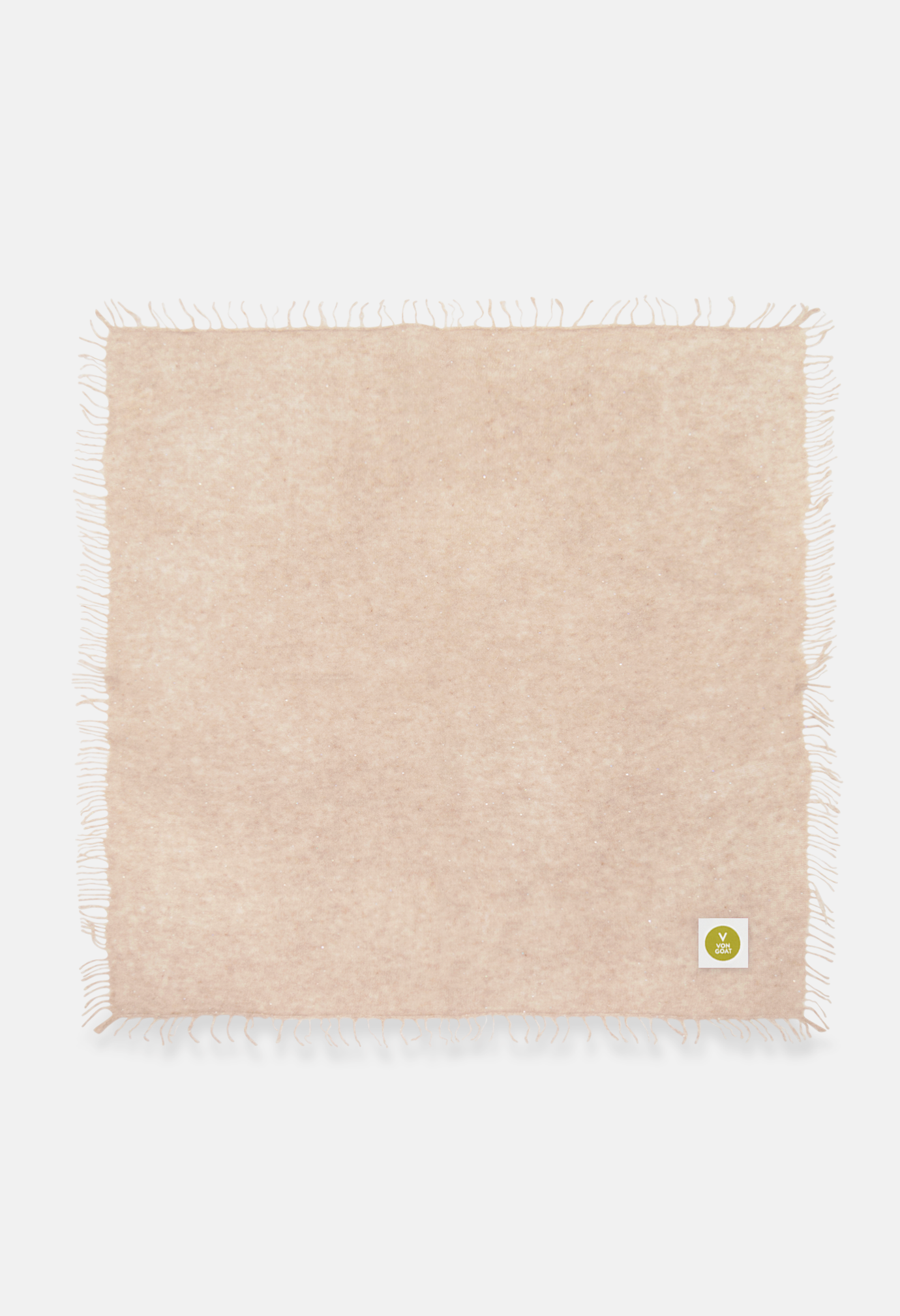 BANDANA MEL. BEIGE GLITTER mit Fransen