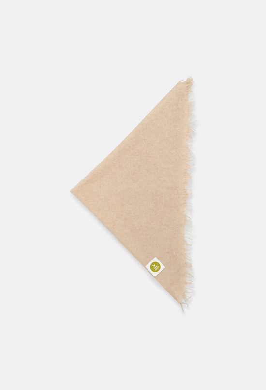Bandana Mel. Beige mit Fransen