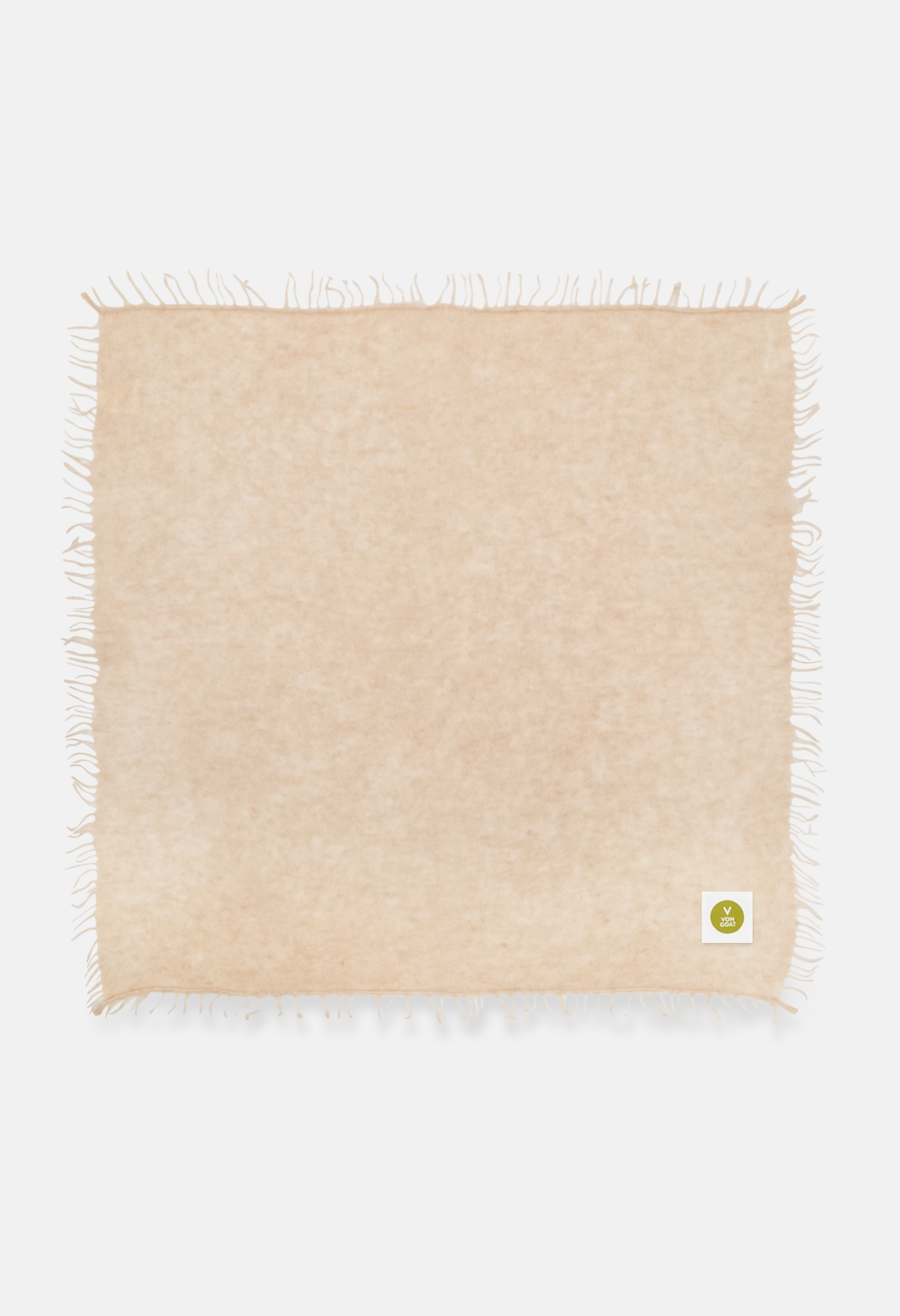 Bandana Mel. Beige mit Fransen