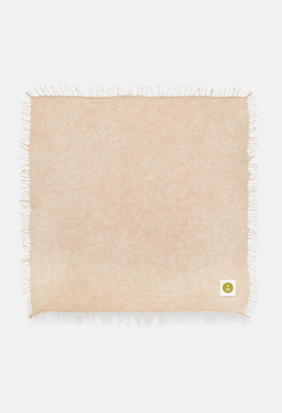Bandana Mel. Beige mit Fransen