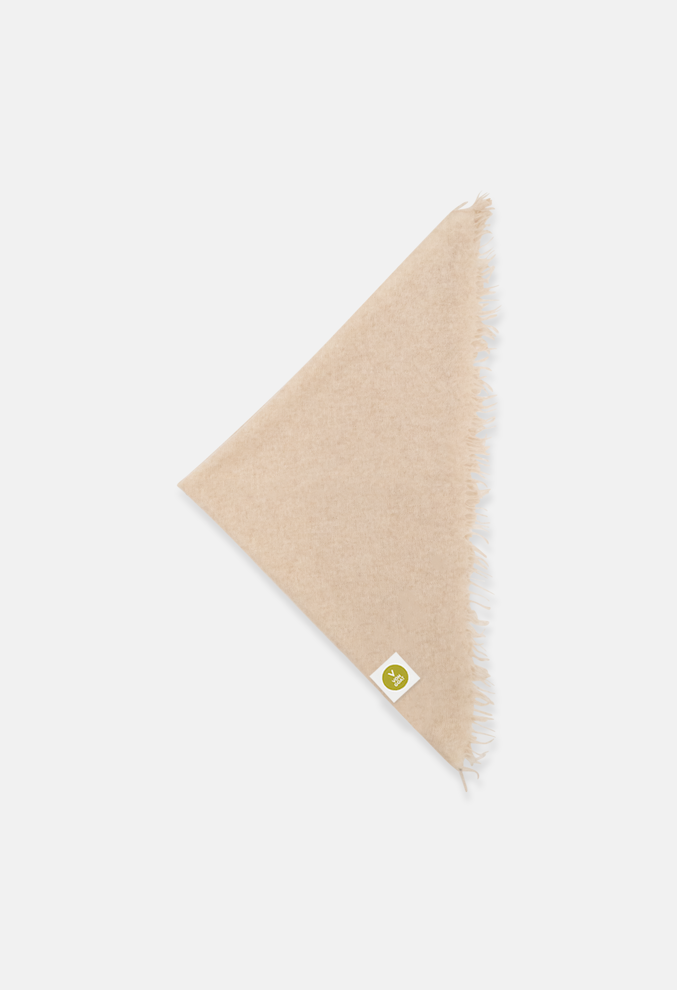 Bandana Mel. Beige mit Fransen