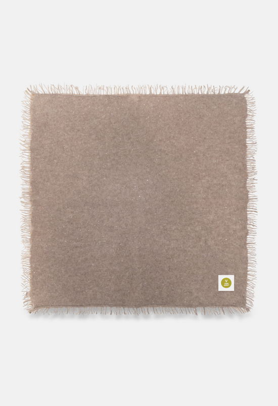 Bandana Mel. Brown Glitter mit Fransen