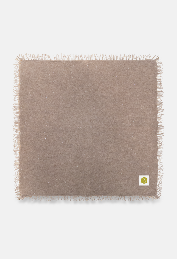 Bandana Mel. Brown Glitter mit Fransen