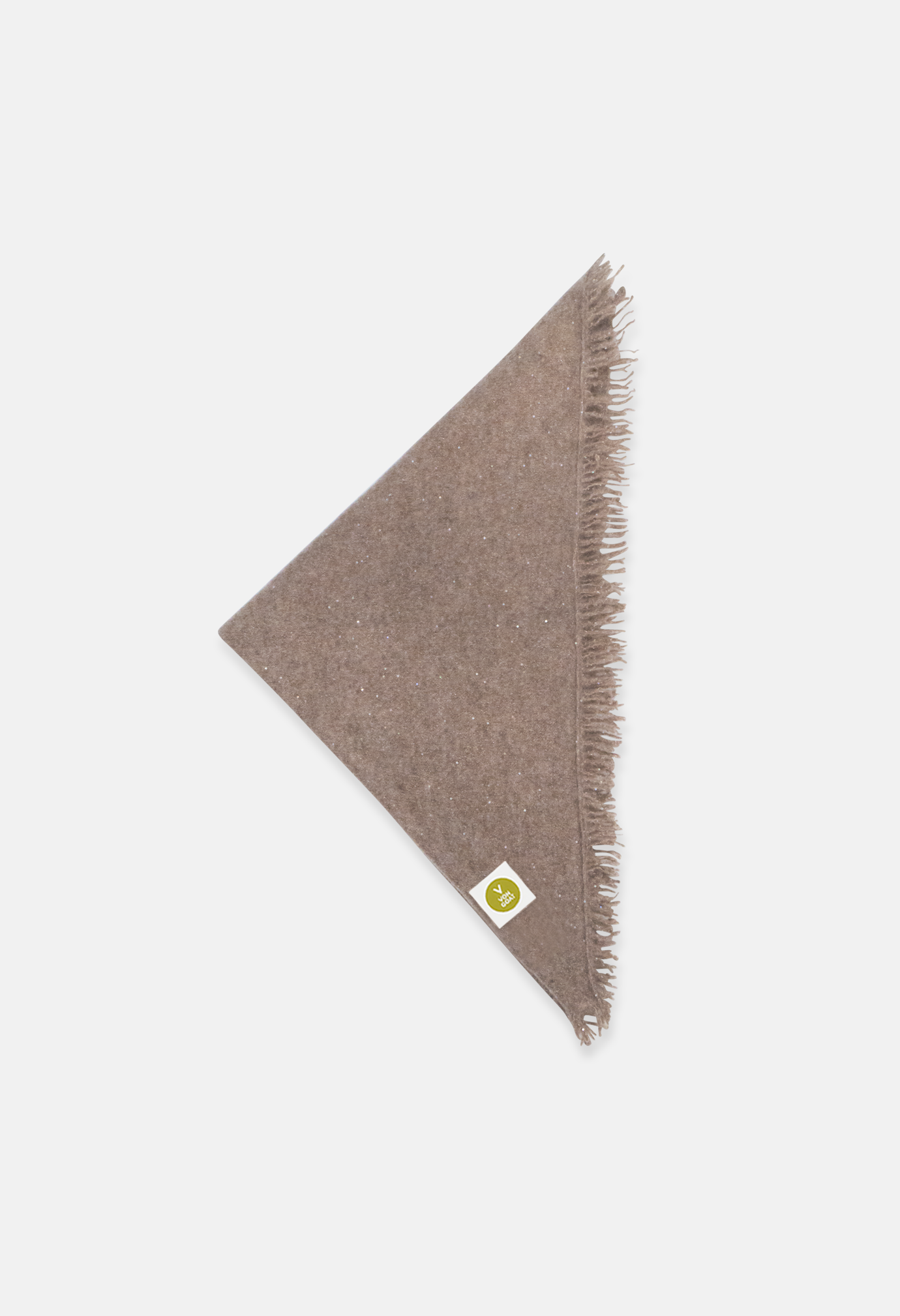 Bandana Mel. Brown Glitter mit Fransen