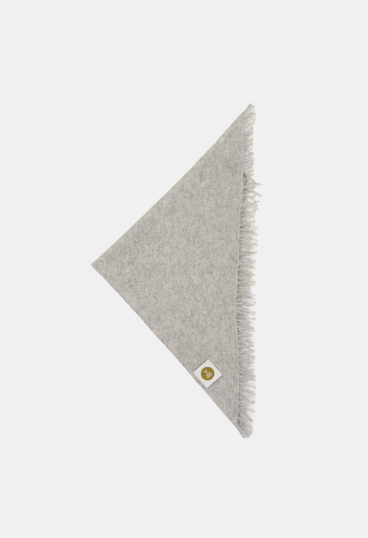 BANDANA MEL. LIGHT GREY GLITTER mit Fransen