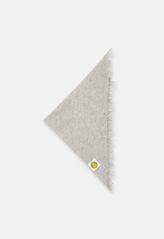 BANDANA MEL. LIGHT GREY GLITTER mit Fransen