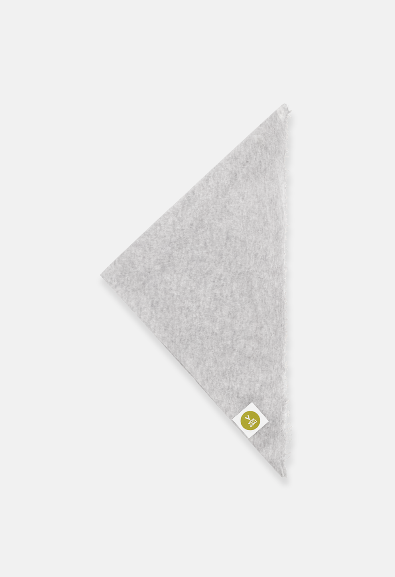 Bandana Mel. Light Grey XL mit Fransen