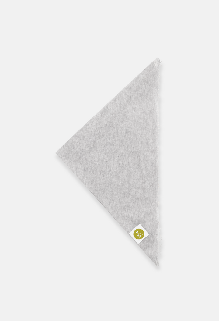 Bandana Mel. Light Grey XL mit Fransen