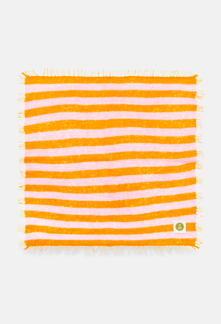 Bandana Carrot Curl/Pink Tulle mit Fransen
