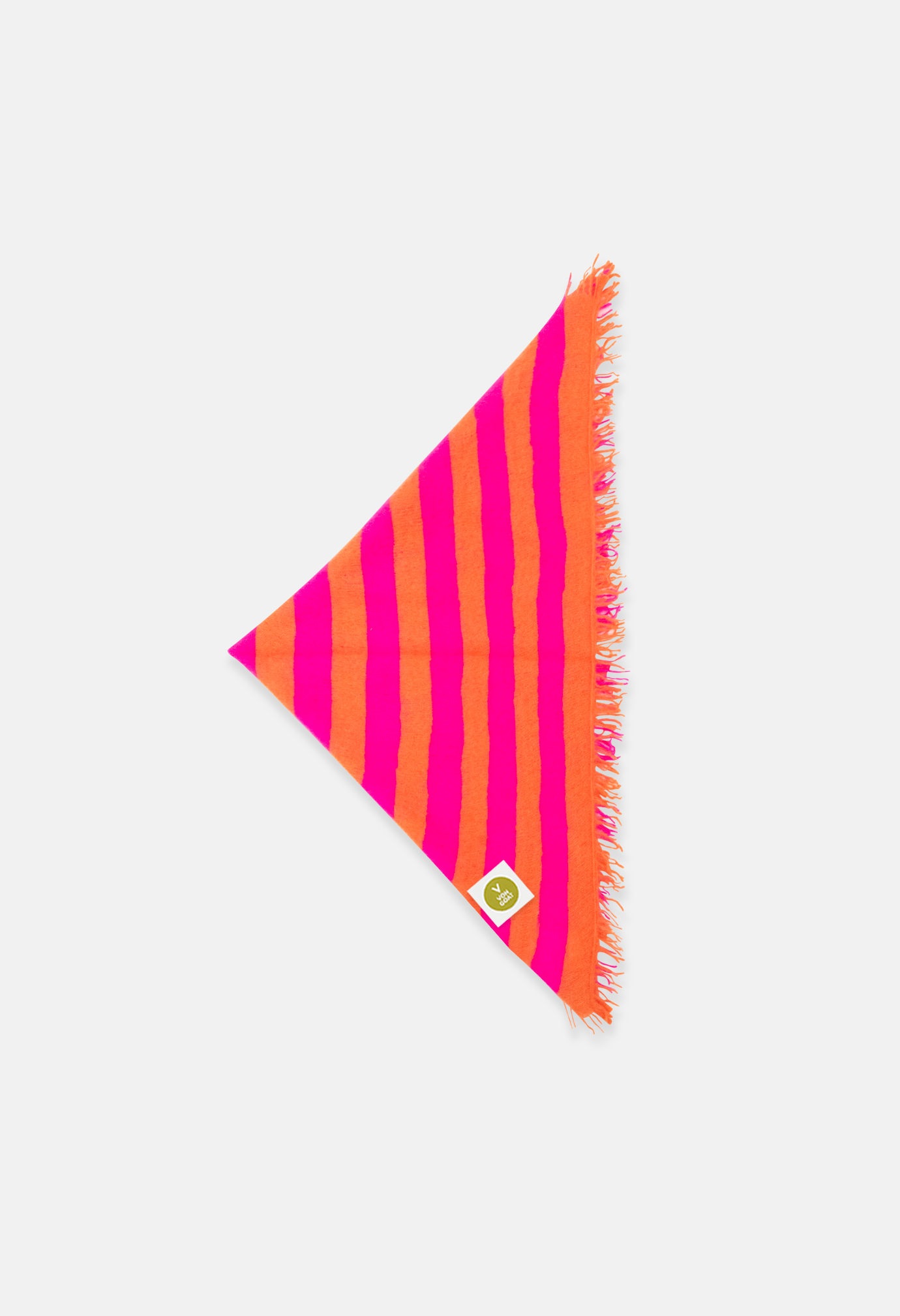 Bandana Neon Pink/Orange Daisy mit Fransen