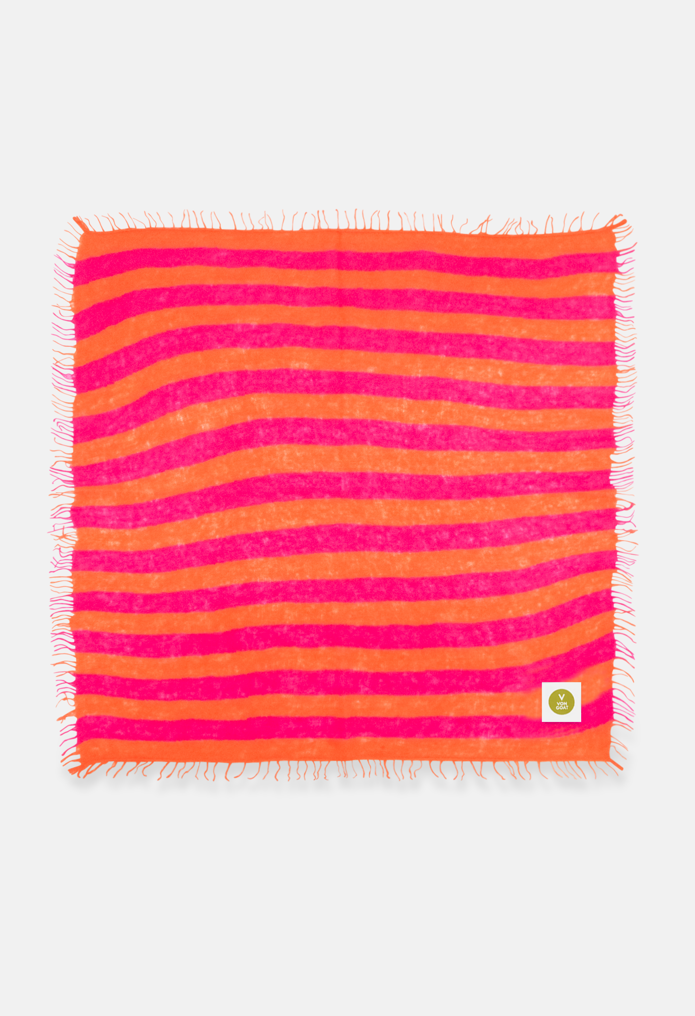 Bandana Neon Pink/Orange Daisy mit Fransen