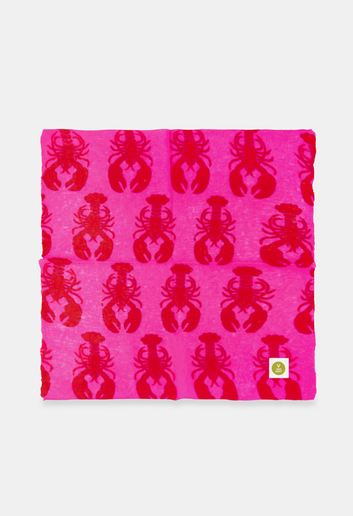 BANDANA LOBSTER SUGAR PLUM/ORANGE DAISY