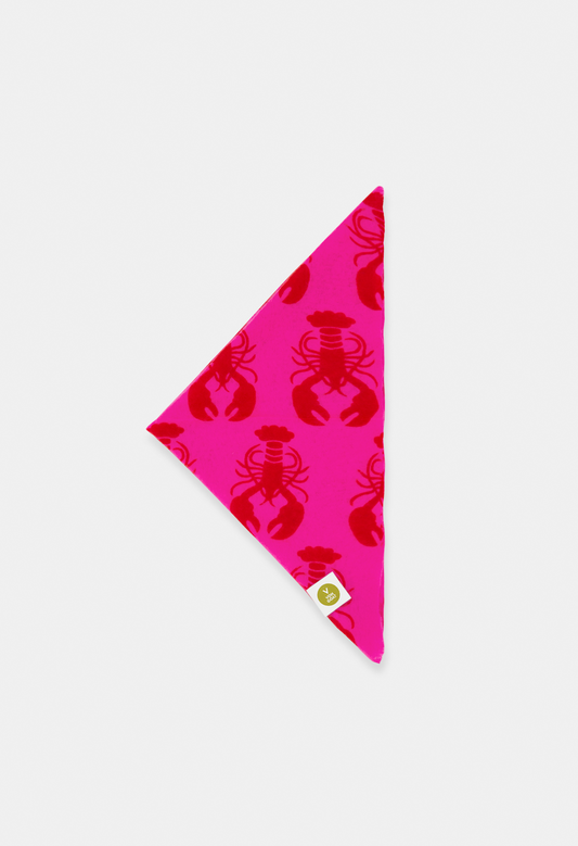 BANDANA LOBSTER SUGAR PLUM/ORANGE DAISY