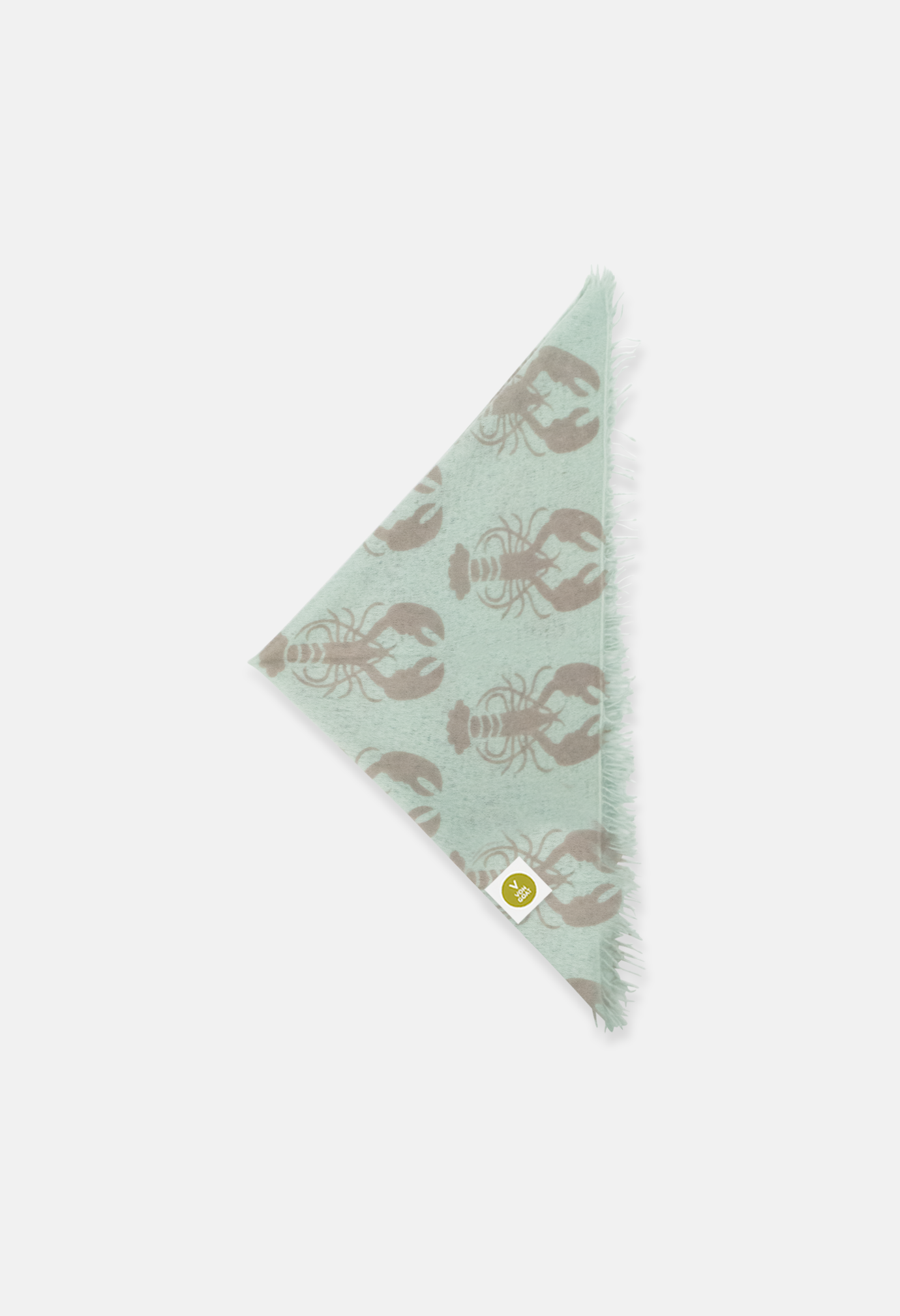 Bandana Lobster Greenish/Overcast mit Fransen