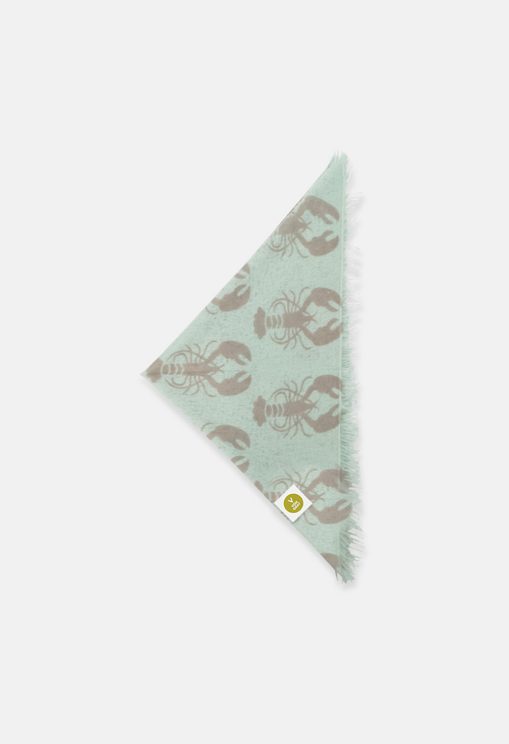 Bandana Lobster Greenish/Overcast mit Fransen
