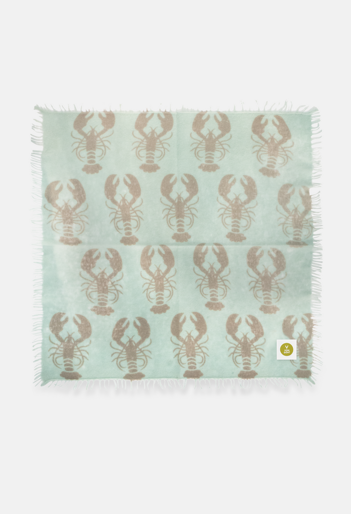 Bandana Lobster Greenish/Overcast mit Fransen